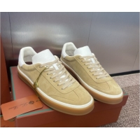 Best Product Loro Piana Tennis Walk Sneaker in Suede Khaki 080805