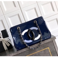 Best Price Chanel Maxi CC Shopping Bag CH081304 Blue 2025