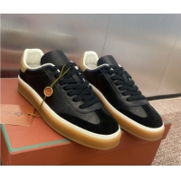 Grade Quality Loro Piana Tennis Walk Sneaker in Calfskin & Suede Black 5080811