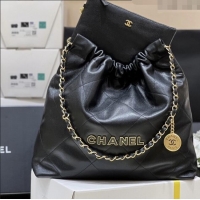 Trendy Design Chanel 22 Bag in Haas Grainy Calfskin AS3261 Black 2025 Top Quality