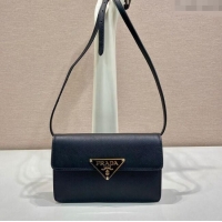 Reasonable Price Prada Saffiano leather mini-bag 1BD386 Black 2025