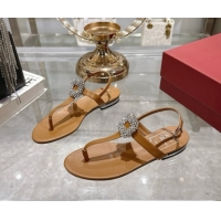 Best Price Roger Vivier BViv' by the Sea Sandals in Calfskin with Crystal Buckle 5080106