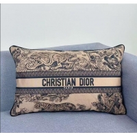 Big Discount Dior Embroidered Cotton Rectangular Pillow 30x50cm D060704 2025