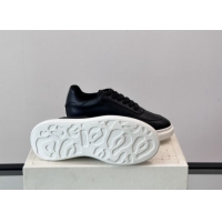 Buy Luxury Alexander McQueen Oversized Sneakers in Calfskin Leather AM22 Black 5081909