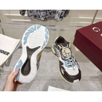 Low Price Gucci 2.0 Sneakers in Mesh and Leather Black/Blue 816489