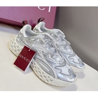 Most Popular Gucci CUB3D Sneakers in Mix and Leather Silver 2025 828059