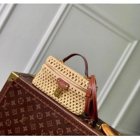 Promotional Louis Vuitton Vanity Chain Pouch in Raffia Straw M14303 Natural Tan 2025