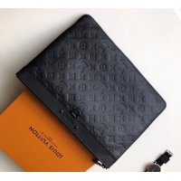 Top Quality Louis Vuitton Discovery Pochette Pouch in Monogram Leather M62903 Black 2025