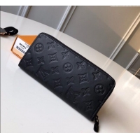 Affordable Price Louis Vuitton Zippy Vertical Wallet in Monogram Leather M62902 Black 2025