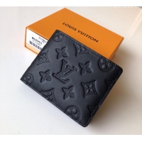 New Fashion Louis Vuitton Multiple Wallet in Monogram Leather M62901 Black 2025