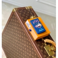 Top Grade Louis Vuitton Pocket Organizer Wallet in Printed Monogram Canvas M25972 Blue 2025