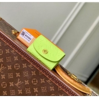 Promotional Louis Vuitton Rosalie Coin Purse Wallet in Embossed Leather M14506 Zesty Lime Green 2025