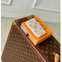 Reasonable Price Louis Vuitton Key Pouch in Dream Beige Embossed Leather M25597 2025