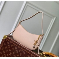 Luxury Discount Louis Vuitton Pochette LV Bloom bag in Calfskin Leather M25784 Nude 2025