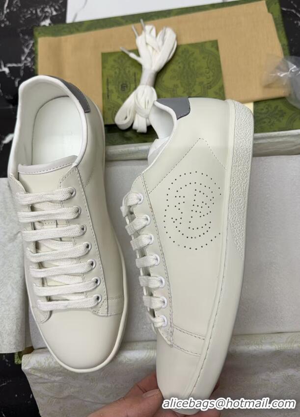 ​Spot Inexpensive Gucci Ace Perforated Interlocking G 87951 White 2025