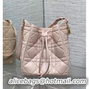Inexpensive Dior Medium D-Motion Bag in Macrocannage Lambskin 0806 Powder Pink 2025