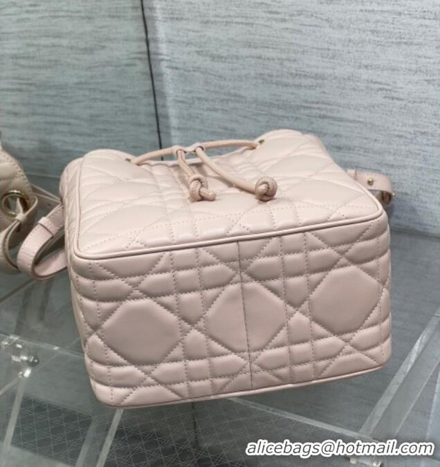 Inexpensive Dior Medium D-Motion Bag in Macrocannage Lambskin 0806 Powder Pink 2025
