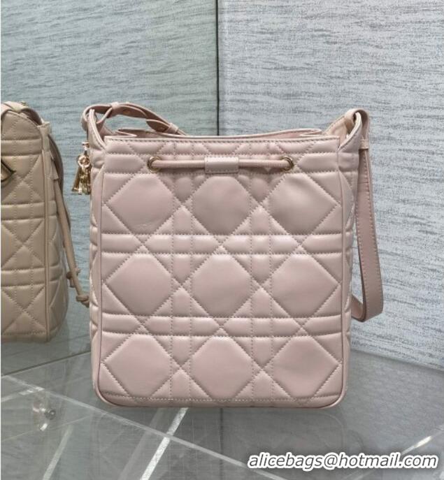 Inexpensive Dior Medium D-Motion Bag in Macrocannage Lambskin 0806 Powder Pink 2025