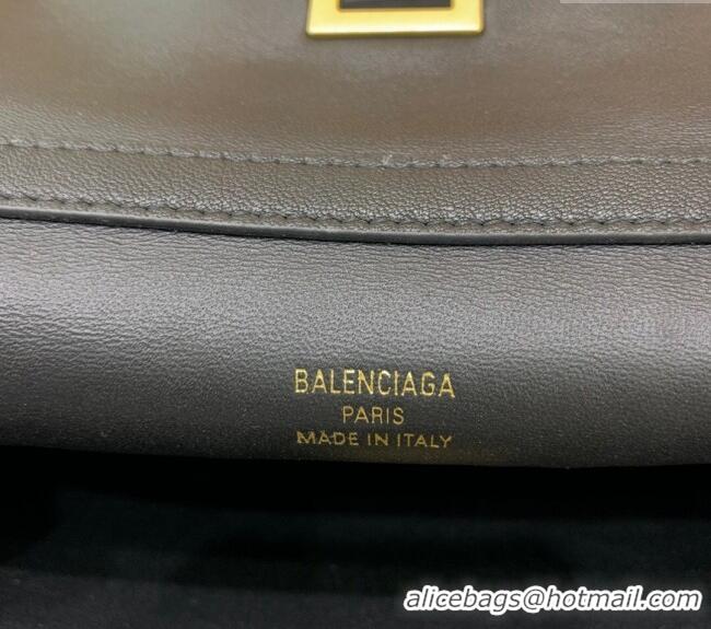 Good Product Balenciaga Rodeo Small Handbag In Smooth Calfskin And Aged-gold Hardware 78972 Black 2024