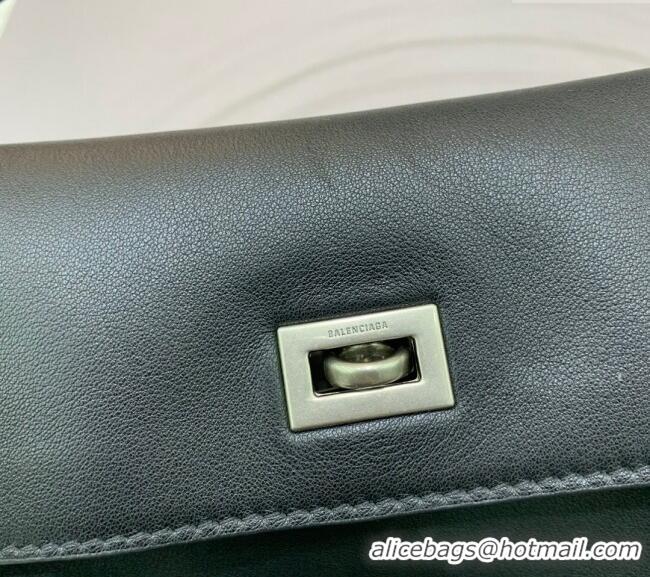 Best Price Balenciaga Rodeo Medium Handbag In Smooth Calfskin With Aged-silver Hardware 78972 Black 2024