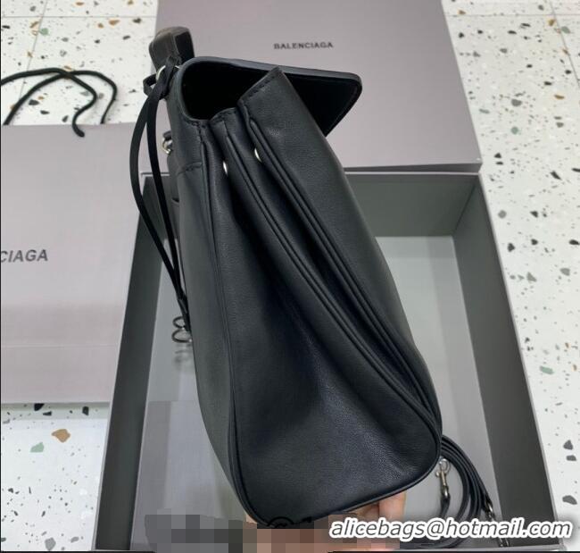 Best Price Balenciaga Rodeo Medium Handbag In Smooth Calfskin With Aged-silver Hardware 78972 Black 2024