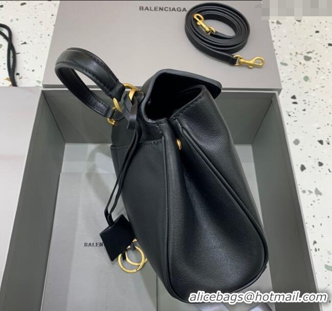 Super Quality Balenciaga Rodeo Mini Handbag In Smooth Calfskin With Aged-gold Hardware 78972 Black 2024