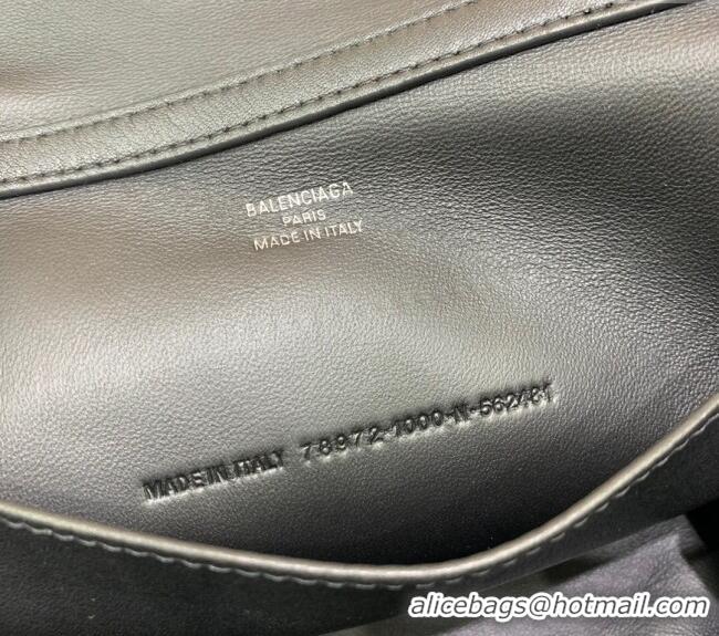 Grade Design Balenciaga Rodeo Mini Handbag In Smooth Calfskin With Aged-silver Hardware 78972 Black 2024