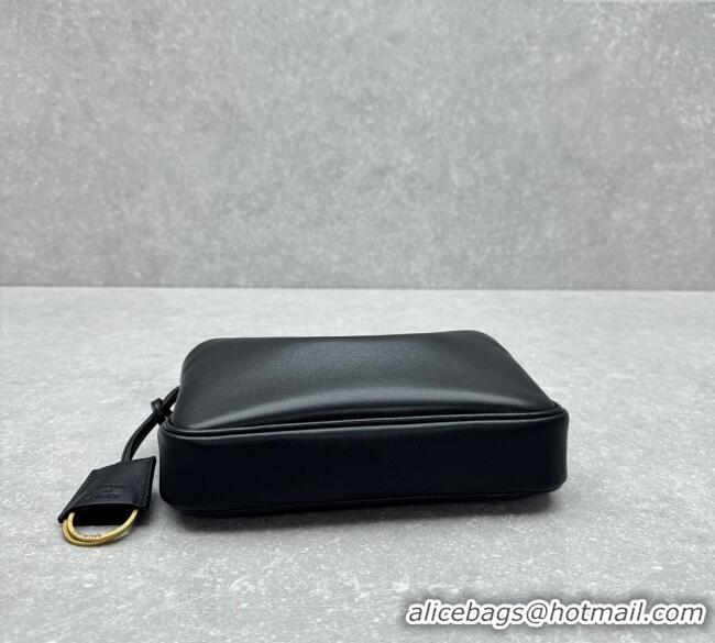 Shop Discount Balenciaga Rodeo Smooth Leather Shoulder bag 92874 Black 2024