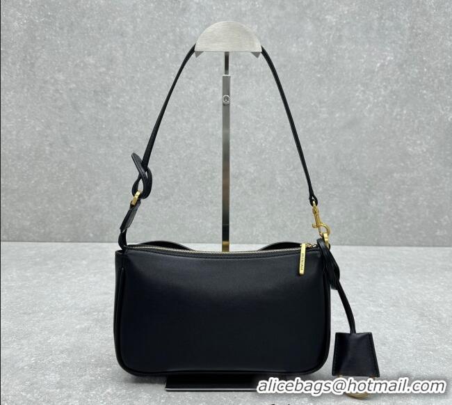 Shop Discount Balenciaga Rodeo Smooth Leather Shoulder bag 92874 Black 2024