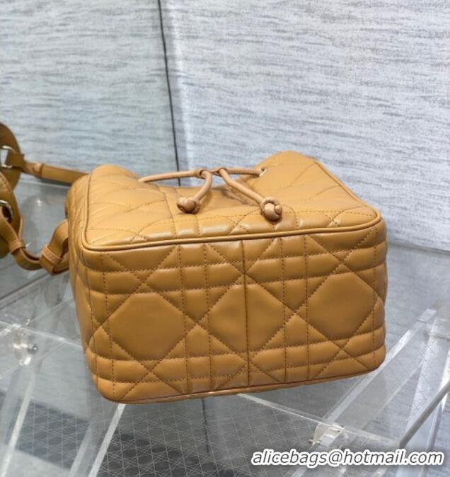 Top Grade Dior Medium D-Motion Bag in Macrocannage Lambskin Gold-Tone 0806 2025