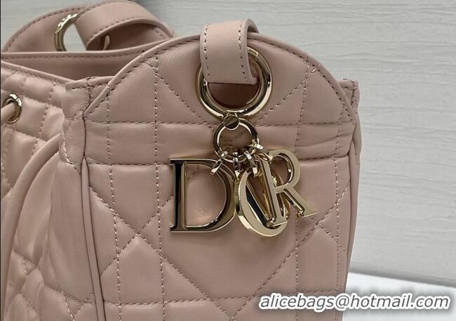 Big Discount Dior Small D-Motion Bag in Macrocannage Lambskin 2851 Powder Pink 2025