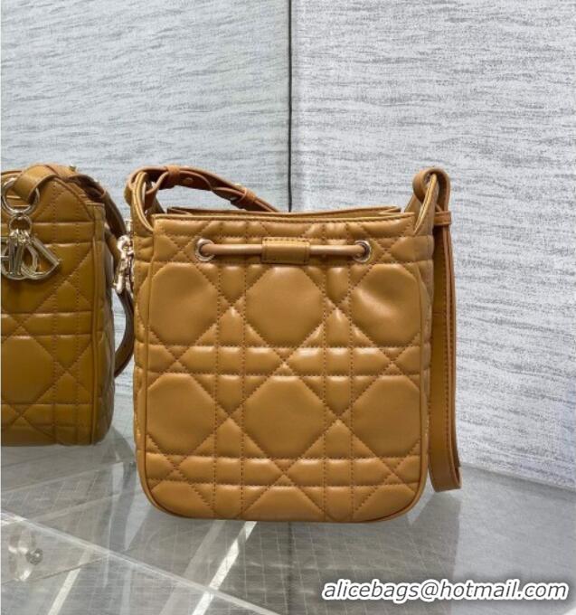 New Design Dior Small D-Motion Bag in Macrocannage Lambskin Gold-Tone 2851 2025