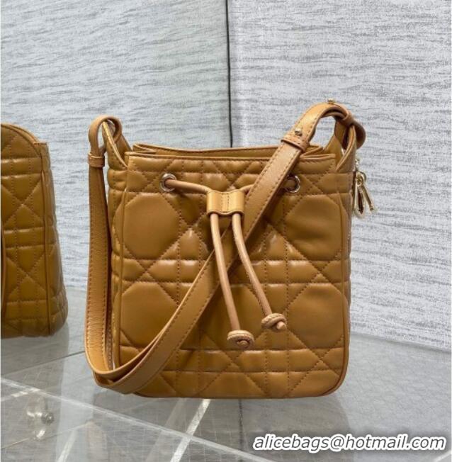 New Design Dior Small D-Motion Bag in Macrocannage Lambskin Gold-Tone 2851 2025