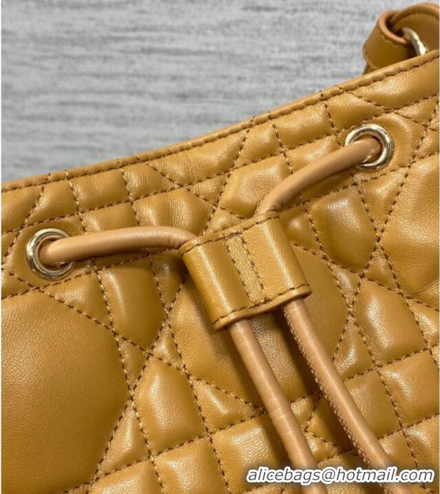 New Design Dior Small D-Motion Bag in Macrocannage Lambskin Gold-Tone 2851 2025