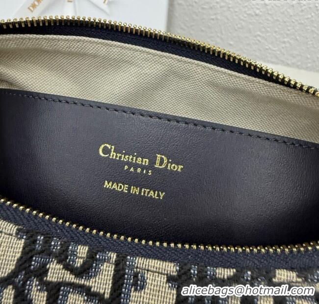 Promotional Dior Medium D-Dream Bag in Oblique Jacquard and Smooth Calfskin M6323 Blue 2025