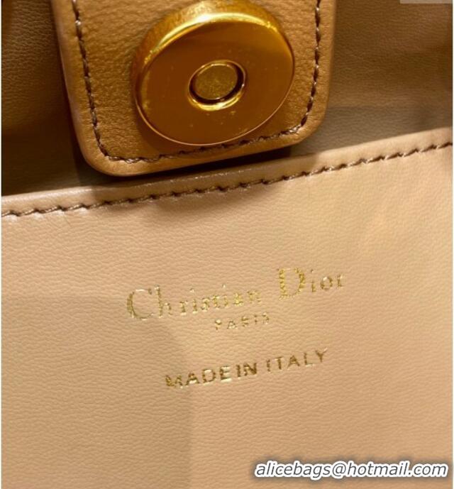 Best Quality Dior Mini Caro Multicarry Backpack Bag in Macrocannage Lambskin Gold-Tone M3375 2025