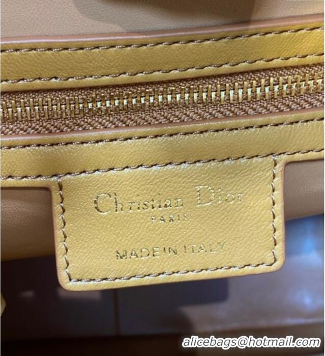 Best Quality Dior Medium Caro Multicarry Backpack Bag in Macrocannage Lambskin Gold-Tone M3375 2025