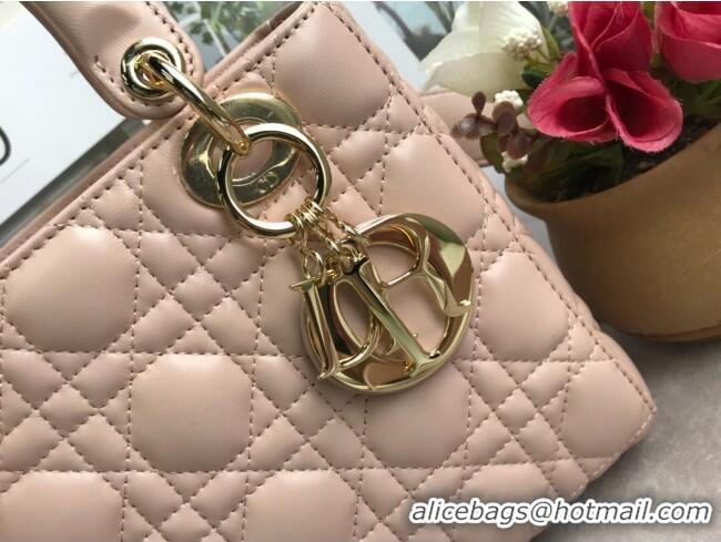 Best Product Dior Small Lady Dior My ABCDior Bag in Cannage Lambskin M0532 Nude Pink 2025