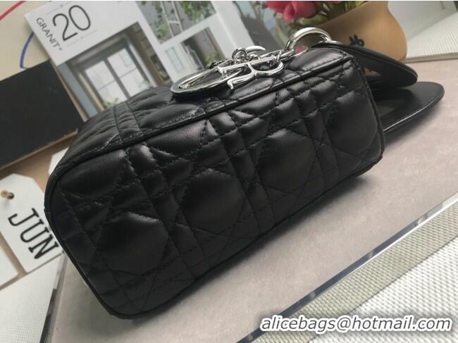 Well Crafted Dior Small Lady Dior My ABCDior Bag in Cannage Lambskin M0532 Black/Silver 2025