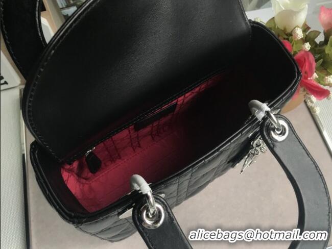 Well Crafted Dior Small Lady Dior My ABCDior Bag in Cannage Lambskin M0532 Black/Silver 2025