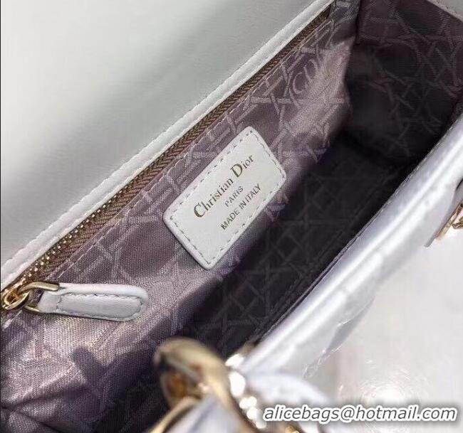 Best Price Dior Small Lady Dior My ABCDior Bag in Cannage Lambskin M0532 White 2025