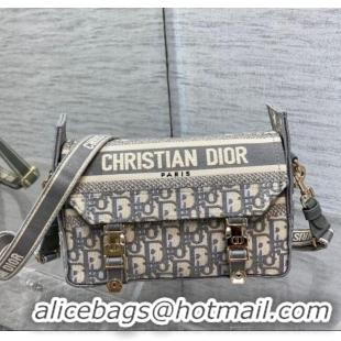 Top Design Dior Small Diorcamp Messenger Bag in Grey Oblique Dior Embroidery M1241ORIW 2025