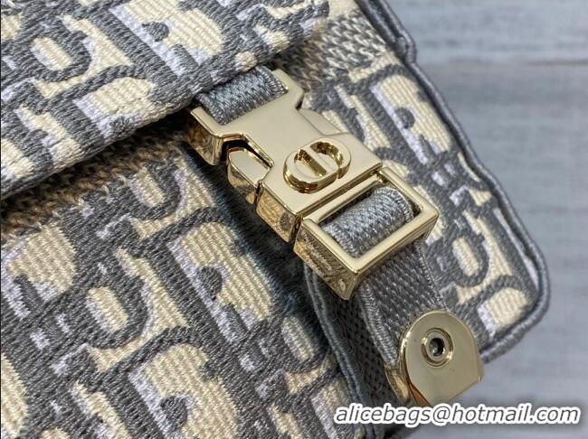Top Design Dior Small Diorcamp Messenger Bag in Grey Oblique Dior Embroidery M1241ORIW 2025