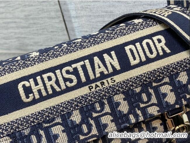 New Design Dior Small Diorcamp Messenger Bag in Blue Oblique Dior Embroidery M1241ORIW 2025