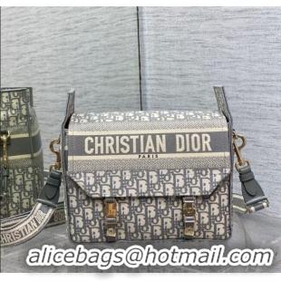 Promotional Dior Medium Diorcamp Messenger Bag in Grey Oblique Dior Embroidery M1241ORIW 2025