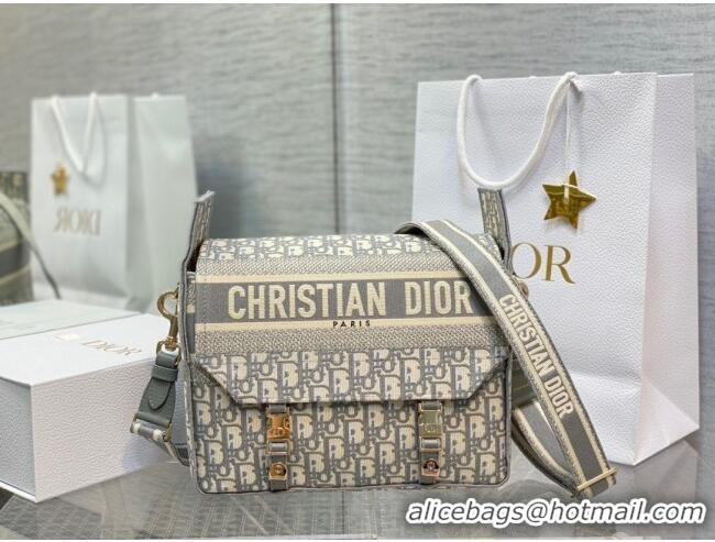 Promotional Dior Medium Diorcamp Messenger Bag in Grey Oblique Dior Embroidery M1241ORIW 2025