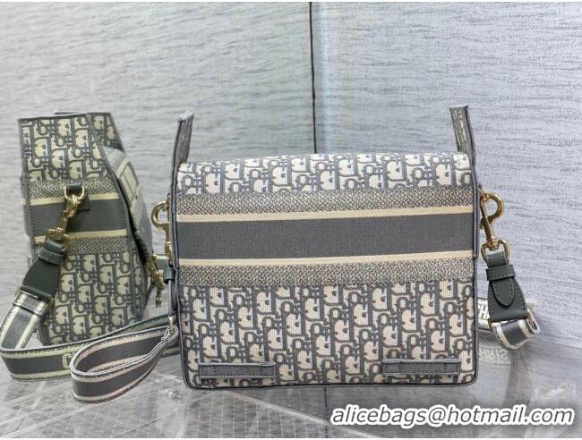 Promotional Dior Medium Diorcamp Messenger Bag in Grey Oblique Dior Embroidery M1241ORIW 2025
