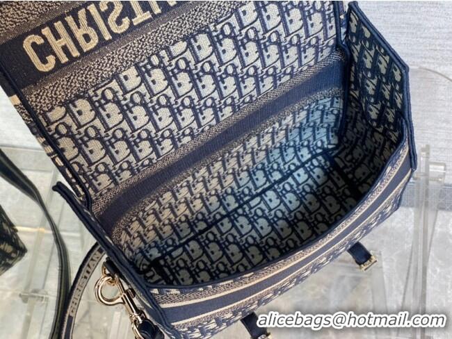 Best Luxury Dior Medium Diorcamp Messenger Bag in Blue Oblique Dior Embroidery M1241ORI 2025