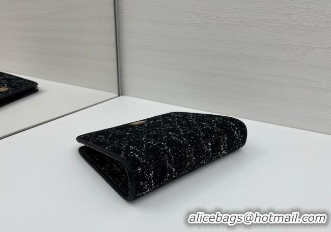 Grade Design Dior Tweed Pouch 2108/6398 Black 2025