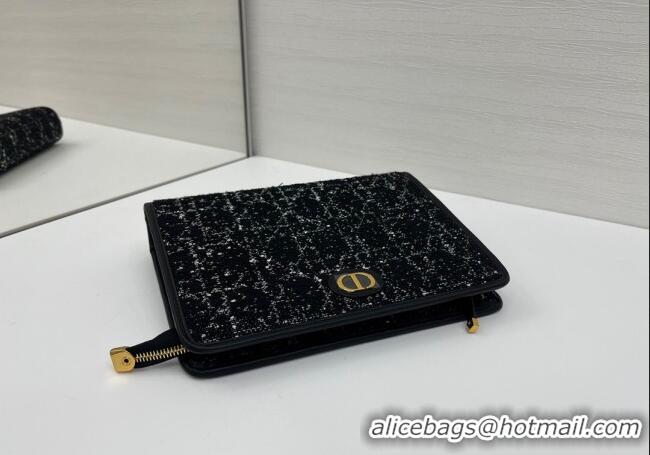 Grade Design Dior Tweed Pouch 2108/6398 Black 2025